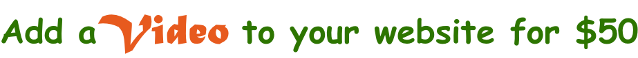 Add aVideo to your website for $50
