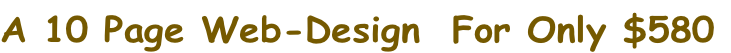A 10 Page Web-Design  For Only $580